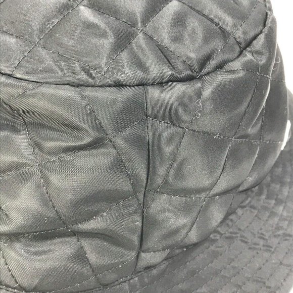 CELINE logo Quilted hat Black Nylon main image 15